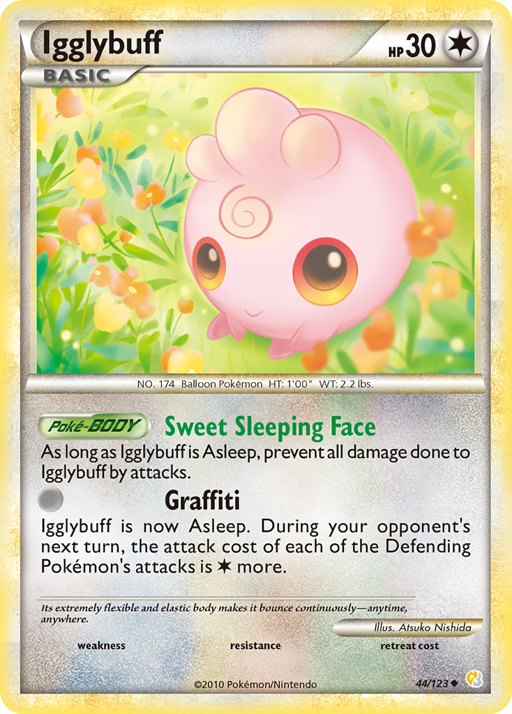 Igglybuff 44/123 Uncommon | HeartGold & SoulSilver | Pokemon Card