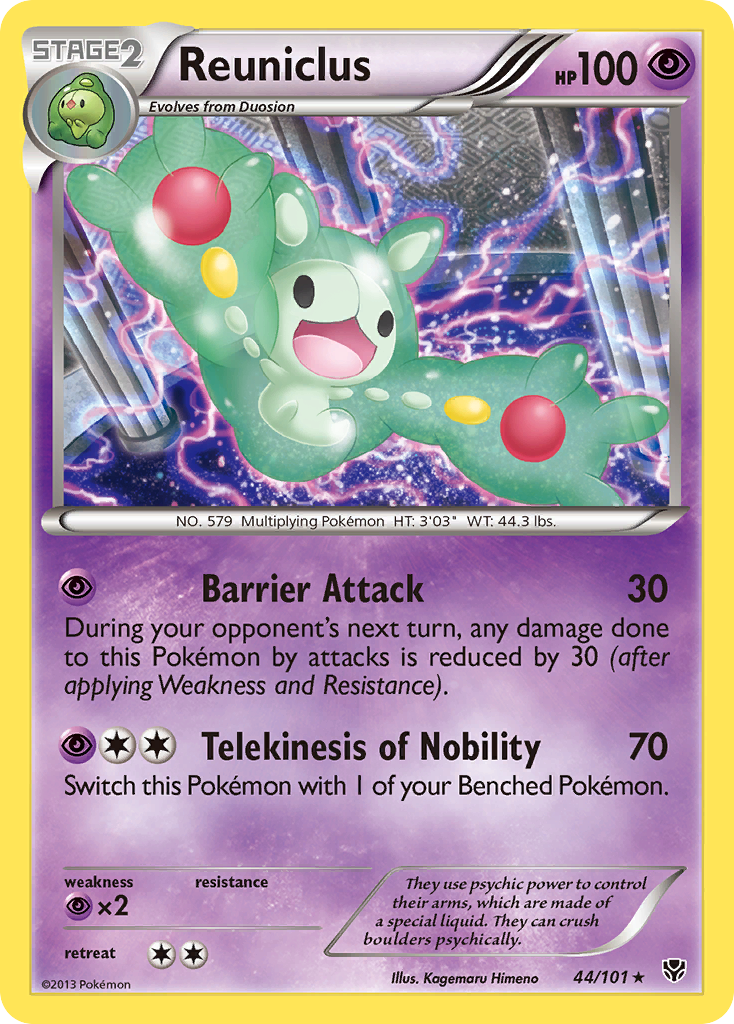Reuniclus 44/101 Rare | Plasma Blast | Pokemon Card