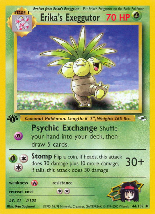 Erika's Exeggutor 44/132 Uncommon | Gym Heroes | Pokemon Card