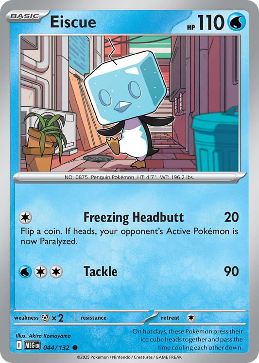 Eiscue 44/132 Common | Mega Evolution | Pokemon Card