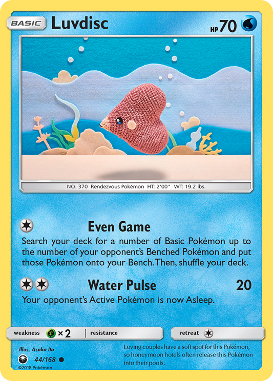 Luvdisc 44/168 Common | Celestial Storm | Pokemon Card