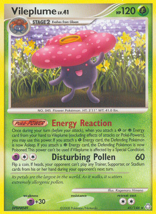 Vileplume 45/146 Rare | Legends Awakened | Pokemon Card