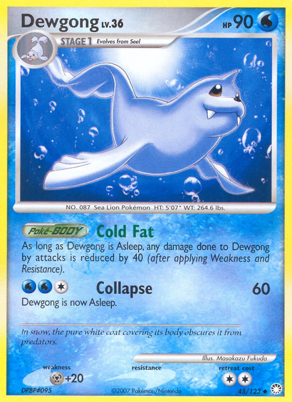 Dewgong 45/123 Uncommon | Mysterious Treasures | Pokemon Card