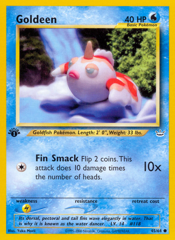 Goldeen 45/64 Common | Neo Revelation | Pokemon Card