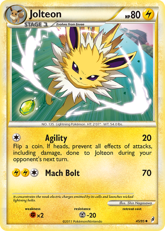Jolteon 45/95 Uncommon | Call of Legends | Pokemon Card