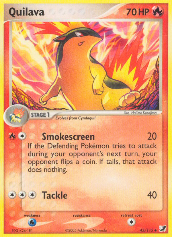 Quilava 45/115 Uncommon | Unseen Forces | Pokemon Card