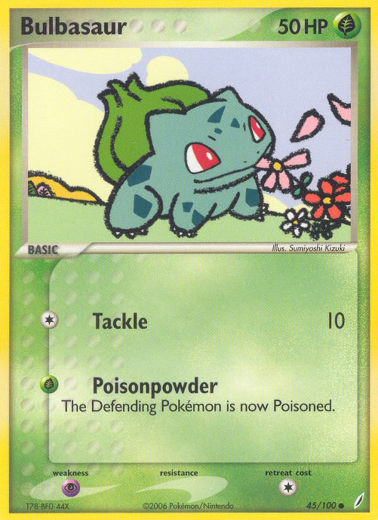 Bulbasaur 45/100 Common | Crystal Guardians | Pokemon Card