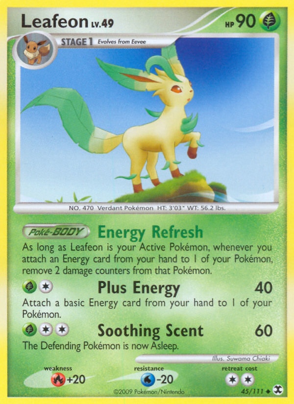 Leafeon 45/111 Uncommon | Rising Rivals | Pokemon Card