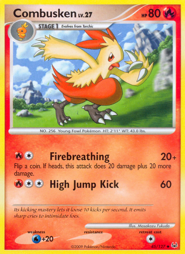 Combusken 45/127 Uncommon | Platinum | Pokemon Card