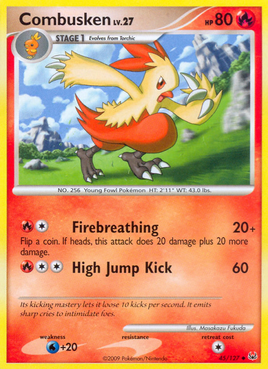 Combusken 45/127 Uncommon | Platinum | Pokemon Card