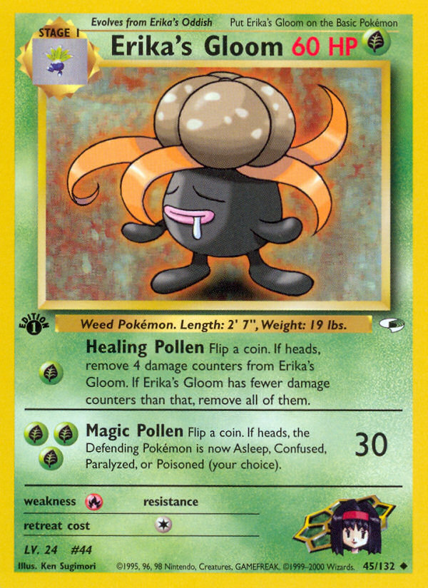 Erika's Gloom 45/132 Uncommon | Gym Heroes | Pokemon Card