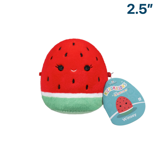 Winsey the Watermelon ~ 2.5" Micromallows Series 2 Squishmallow Plush