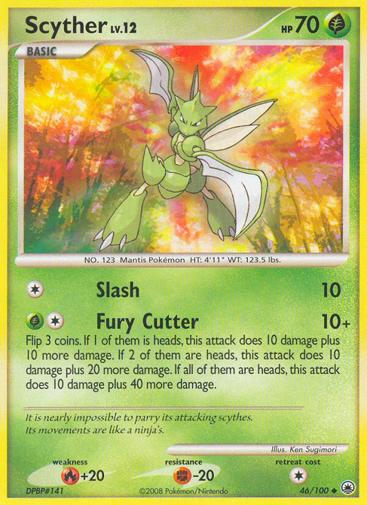 Scyther 46/100 Uncommon | Majestic Dawn | Pokemon Card