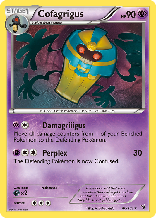 Cofagrigus 46/101 Rare | Noble Victories | Pokemon Card