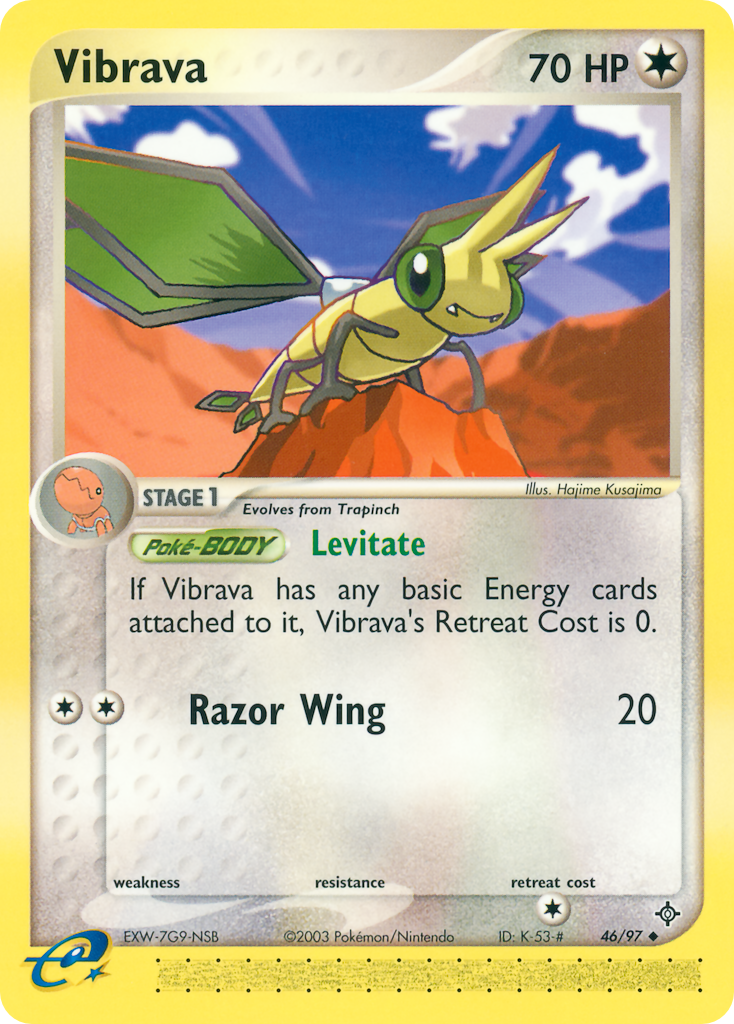 Vibrava 46/97 Uncommon | Dragon | Pokemon Card