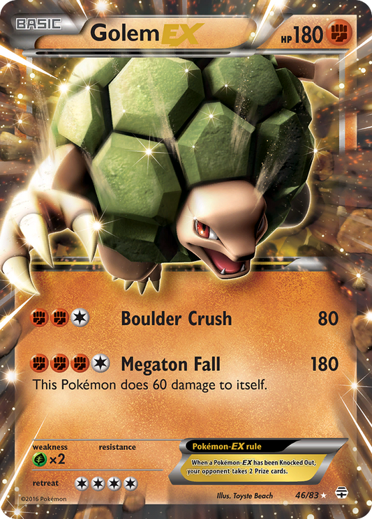Golem-EX 46/83 Rare Holo EX | Generations | Pokemon Card