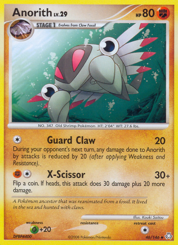 Anorith 46/146 Uncommon | Legends Awakened | Pokemon Card