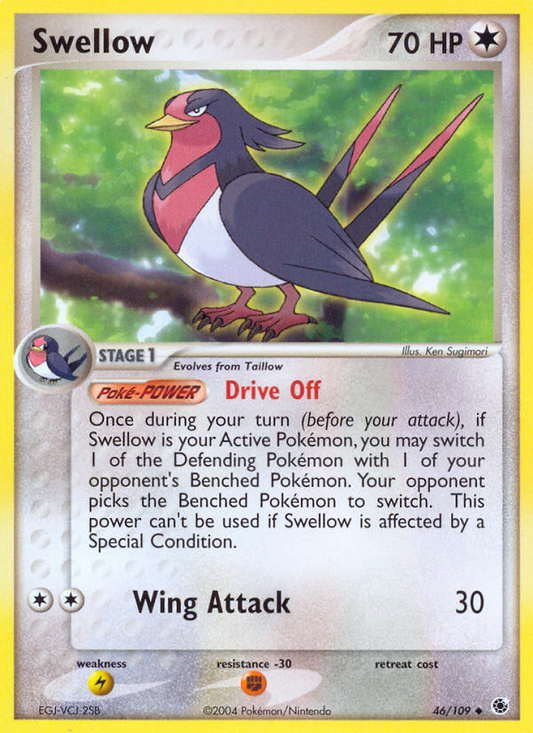 Swellow 46/109 Uncommon | Ruby & Sapphire | Pokemon Card