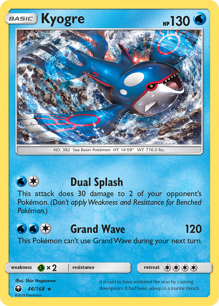Kyogre 46/168 Rare Holo | Celestial Storm | Pokemon Card