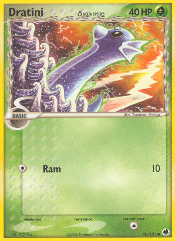 Dratini δ 46/101 Common | Dragon Frontiers | Pokemon Card