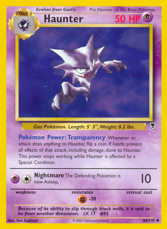 Haunter 46/110 Uncommon | Legendary Collection | Pokemon Card