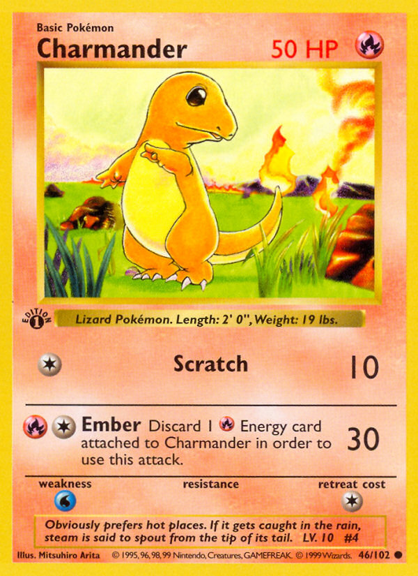Charmander 46/102 Common | Base | Pokemon Card