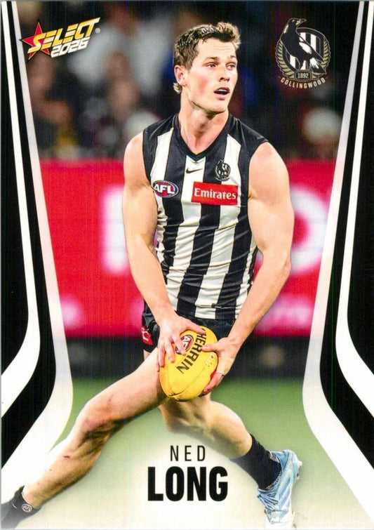 Ned Long #47 Collingwood Magpies | 2026 Select AFL Footy Stars | Trading Card