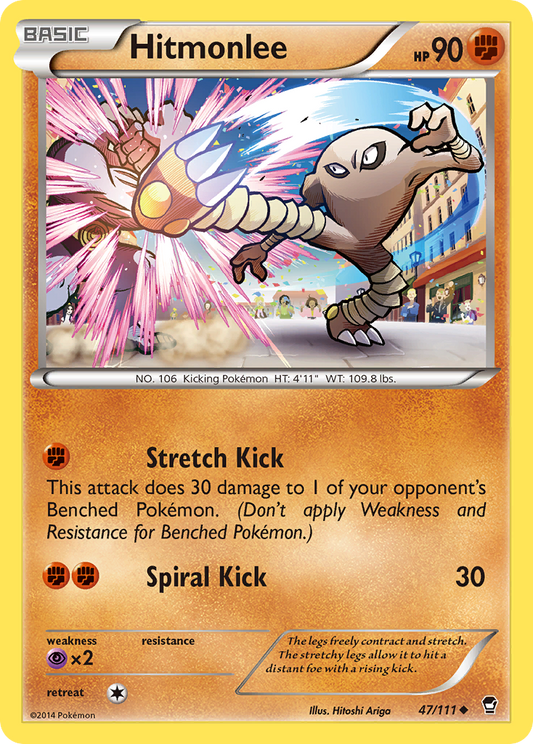 Hitmonlee 47/111 Uncommon | Furious Fists | Pokemon Card
