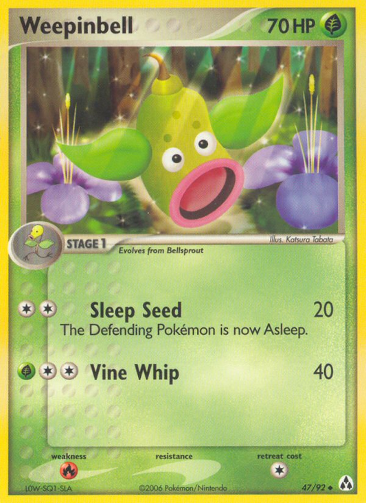 Weepinbell 47/92 Uncommon | Legend Maker | Pokemon Card