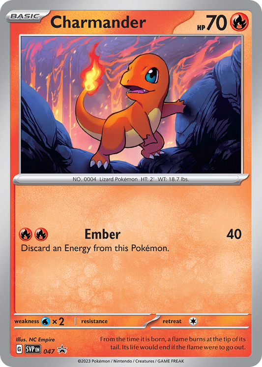 Charmander #47 Promo | Scarlet & Violet Black Star Promos | Pokemon Card