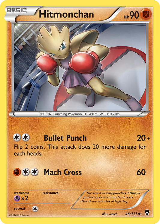 Hitmonchan 48/111 Uncommon | Furious Fists | Pokemon Card