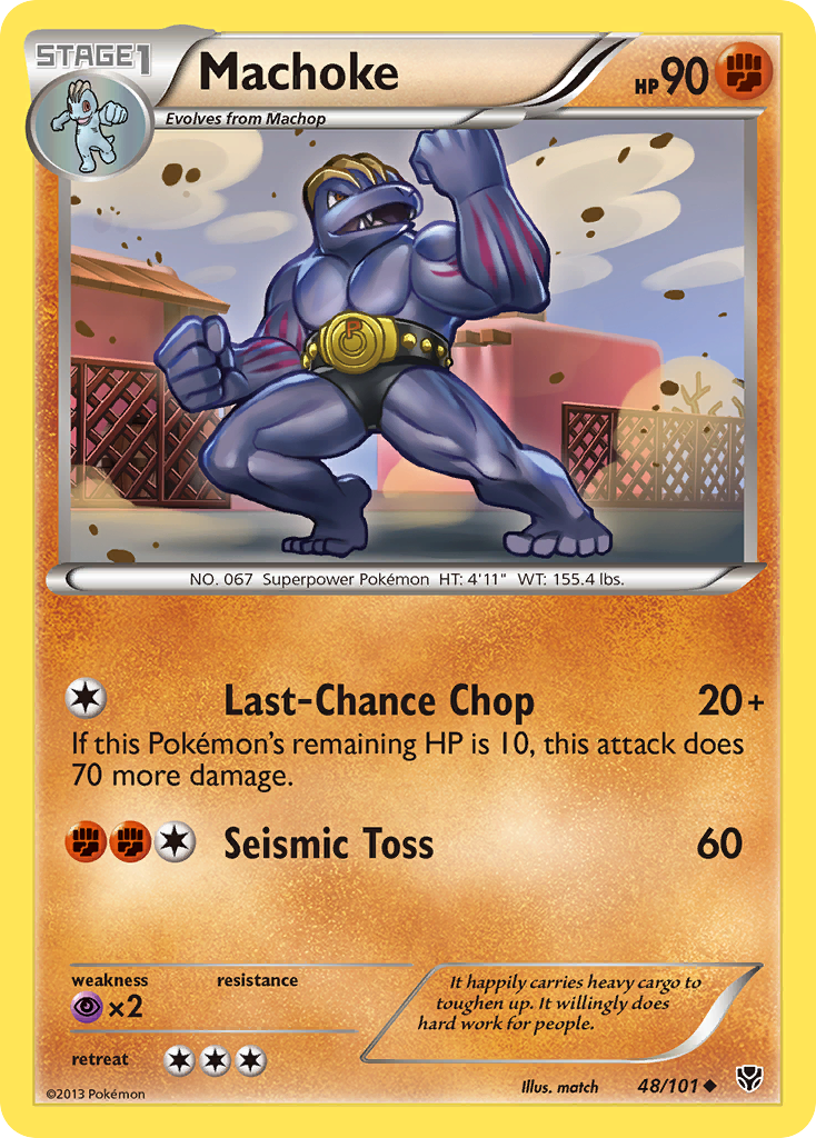Machoke 48/101 Uncommon | Plasma Blast | Pokemon Card