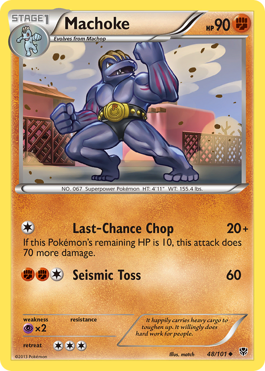 Machoke 48/101 Uncommon | Plasma Blast | Pokemon Card