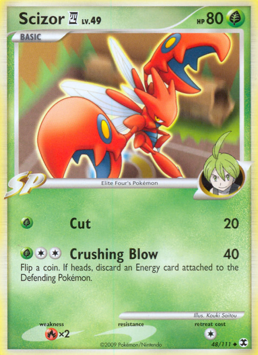 Scizor E4 48/111 Uncommon | Rising Rivals | Pokemon Card
