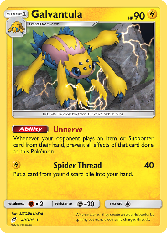 Galvantula 48/181 Rare | Team Up | Pokemon Card