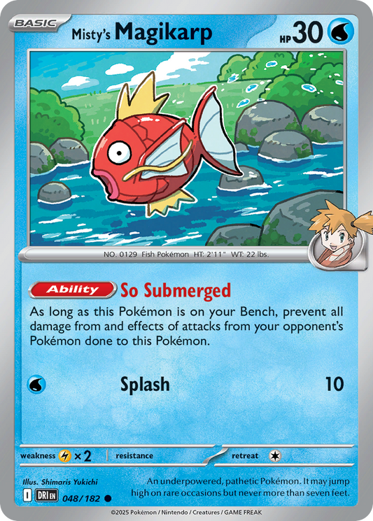 Misty's Magikarp 48/182 Common | Destined Rivals | Pokemon Card