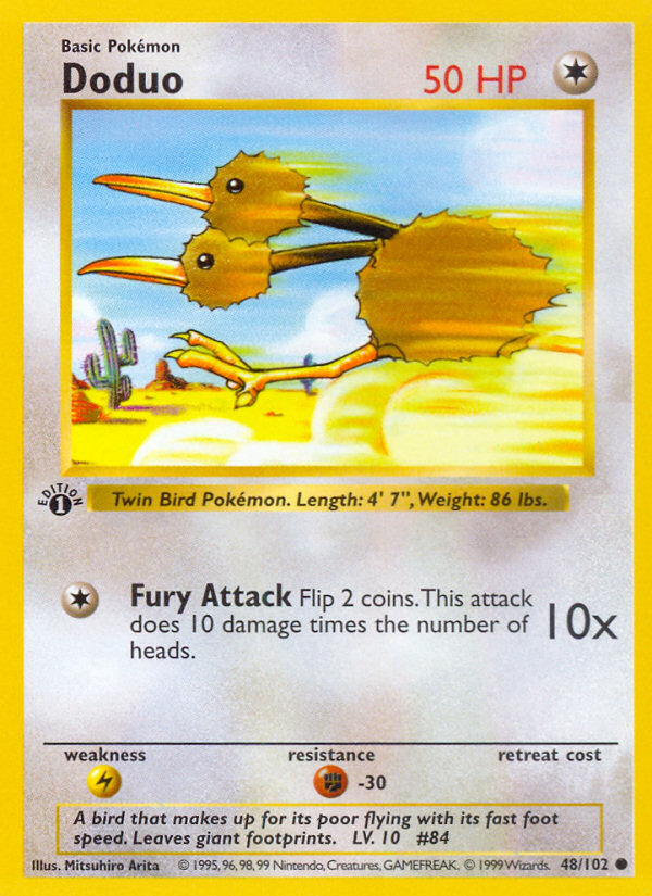 Doduo 48/102 Common | Base | Pokemon Card