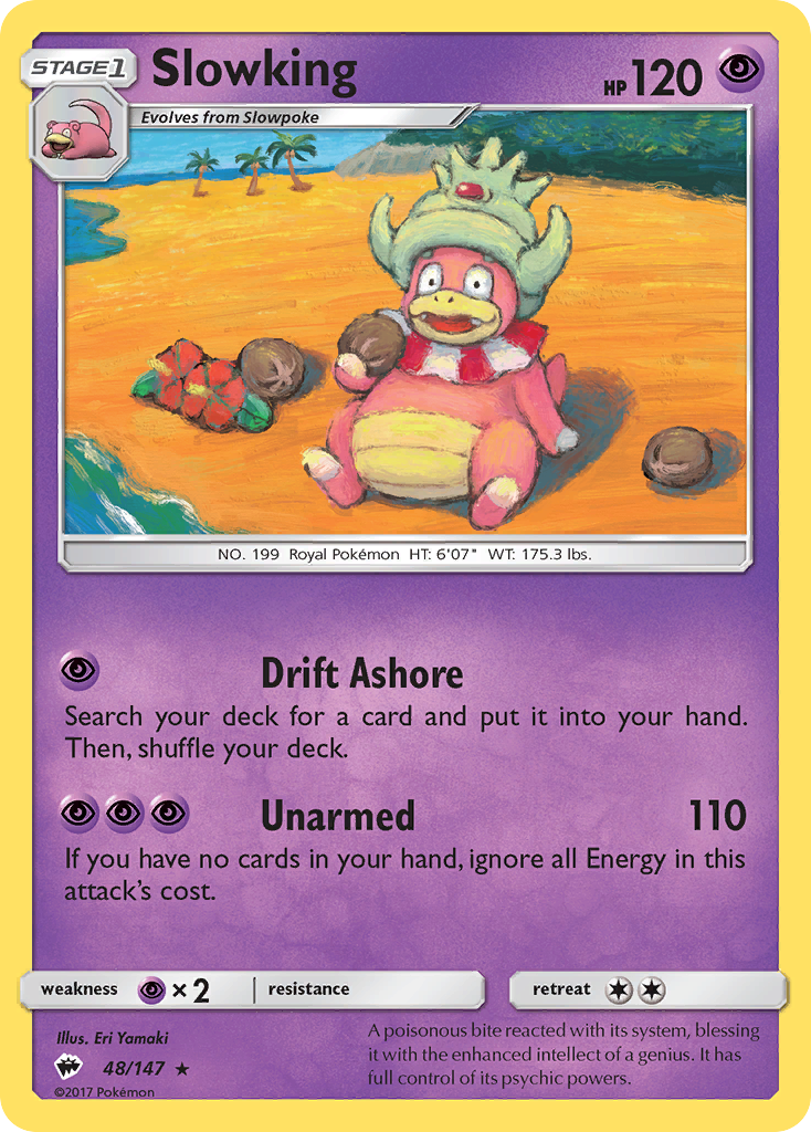 Slowking 48/147 Rare | Burning Shadows | Pokemon Card