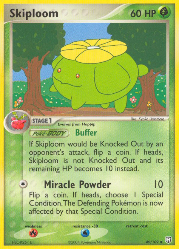 Skiploom 49/109 Uncommon | Team Rocket Returns | Pokemon Card