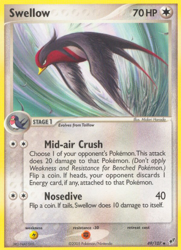 Swellow 49/107 Uncommon | Deoxys | Pokemon Card