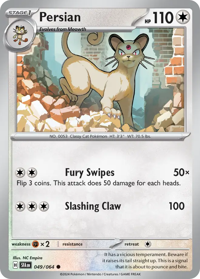 Buy Persian Common | Shrouded Fable | Pokemon Card Australia
