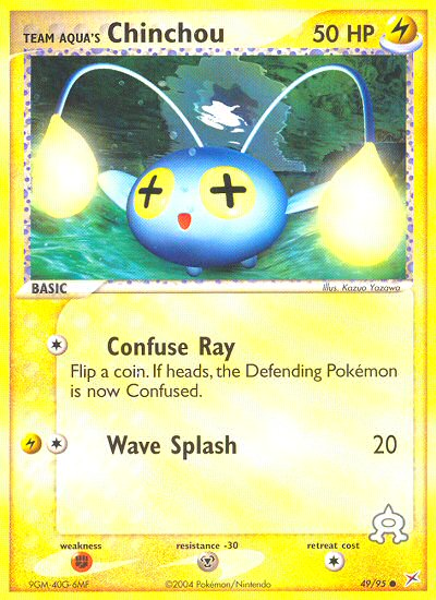 Team Aqua's Chinchou 49/95 Common | Team Magma vs Team Aqua | Pokemon Card