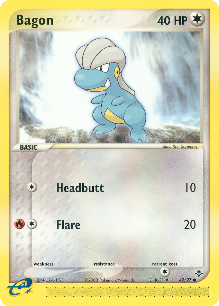 Bagon 49/97 Common | Dragon | Pokemon Card