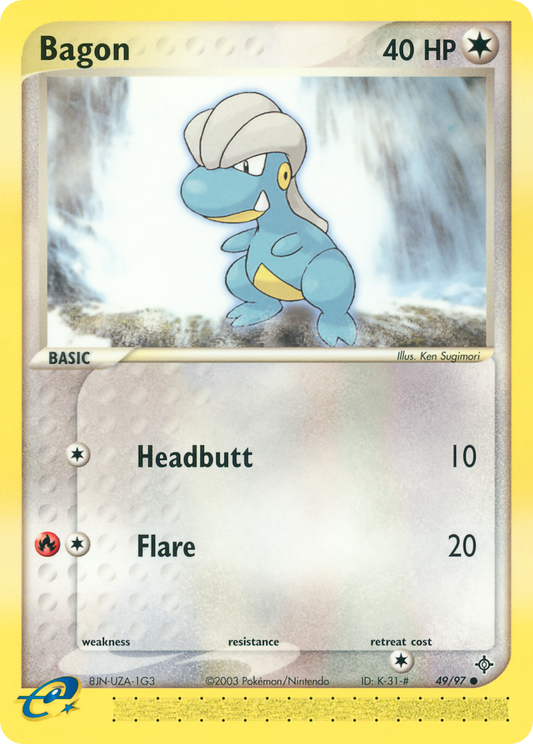 Bagon 49/97 Common | Dragon | Pokemon Card