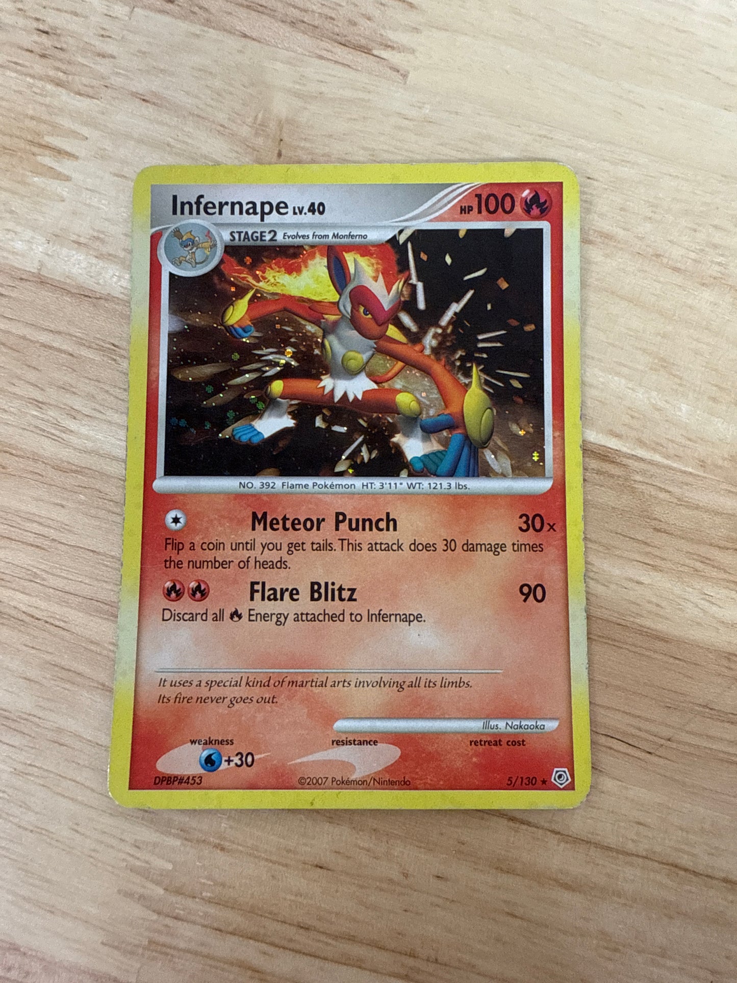 Infernape 5/130 Rare Holo | Diamond & Pearl | Pokemon Card