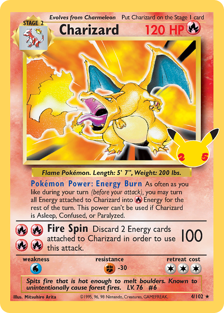 Charizard 4/25 Classic Collection | Celebrations: Classic Collection | Pokemon Card