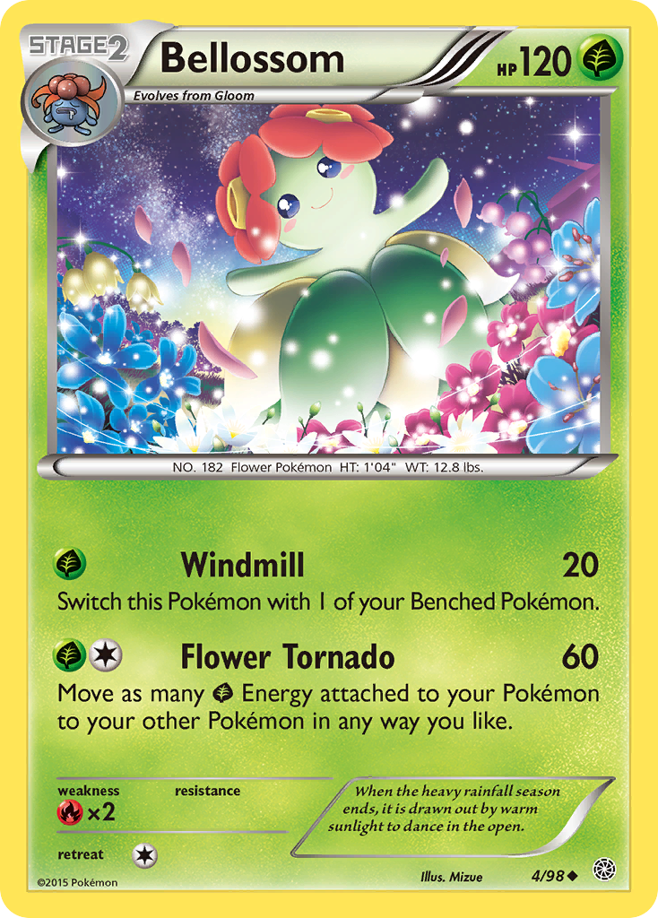 Bellossom 4/98 Uncommon | Ancient Origins | Pokemon Card