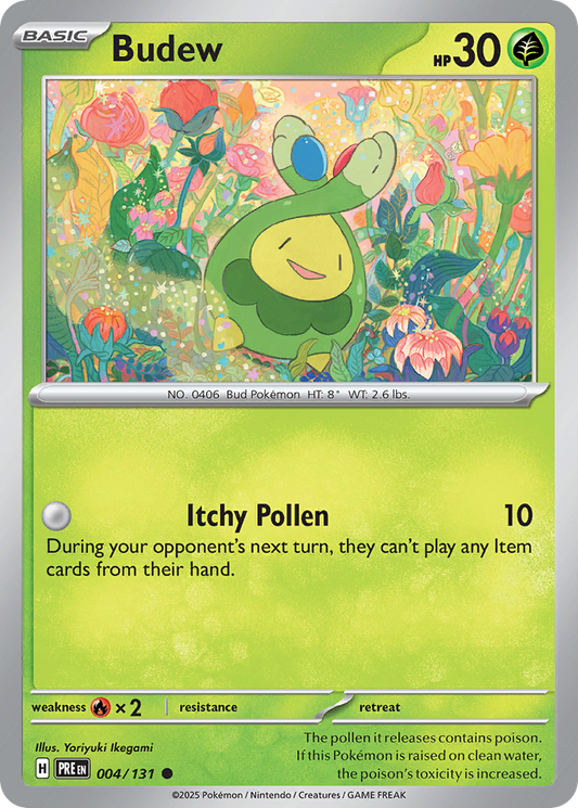 Budew 4/131 Common | Prismatic Evolutions | Pokemon Card