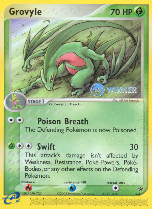 Grovyle #4 Promo | Nintendo Black Star Promos | Pokemon Card