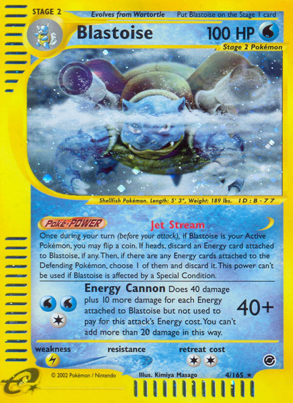 Blastoise 4/165 Rare Holo | Expedition Base Set | Pokemon Card